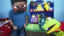 Minecraft In Real Life Mining for Surprise Toys Hunt  Steve Enderman Creeper-s7Fqtj-g2GE