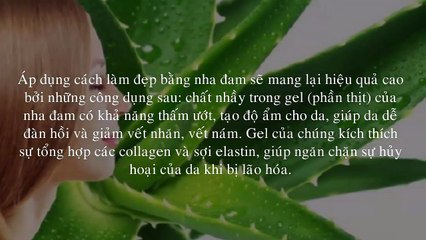 Các phương pháp làm đẹp bằng nha đam