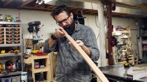 How to make a Wooden Katana from hardwood flooring // Woodworking