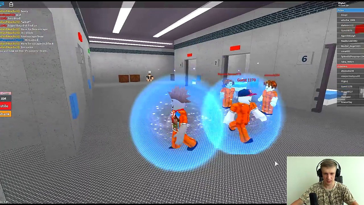 НОВЫЙ ПОБЕГ ИЗ ТЮРЬМЫ в ROBLOX Полиция нас бьет...