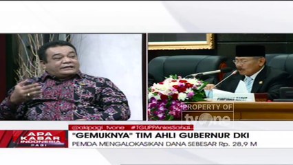 "Gemuknya" Tim Ahli Gubernur DKI" [Part 1] - Apa Kabar Indonesia Pagi tvOne