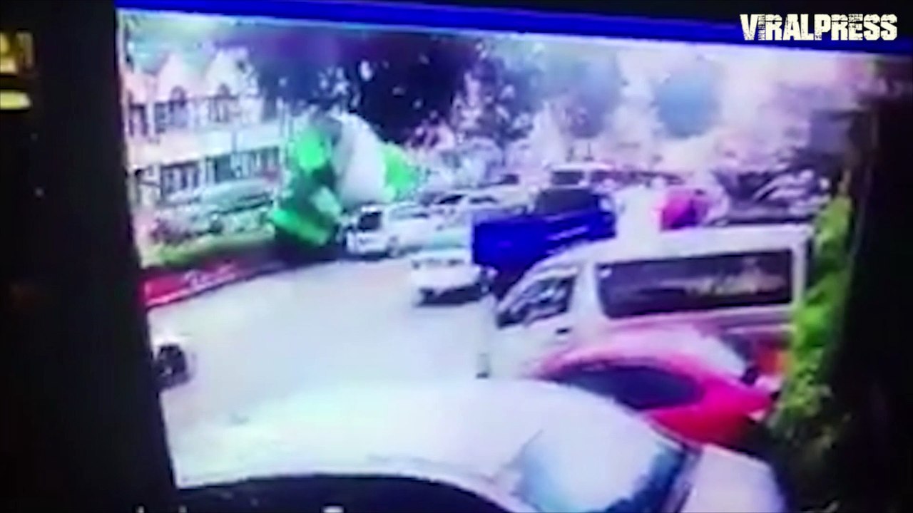 Cement Mixer Crash