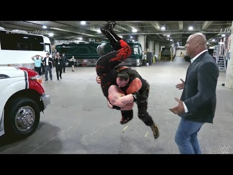 WWE Raw 25 Nov 2017 Braun Strowman returns and attacks Brutal Kane Look whats happen