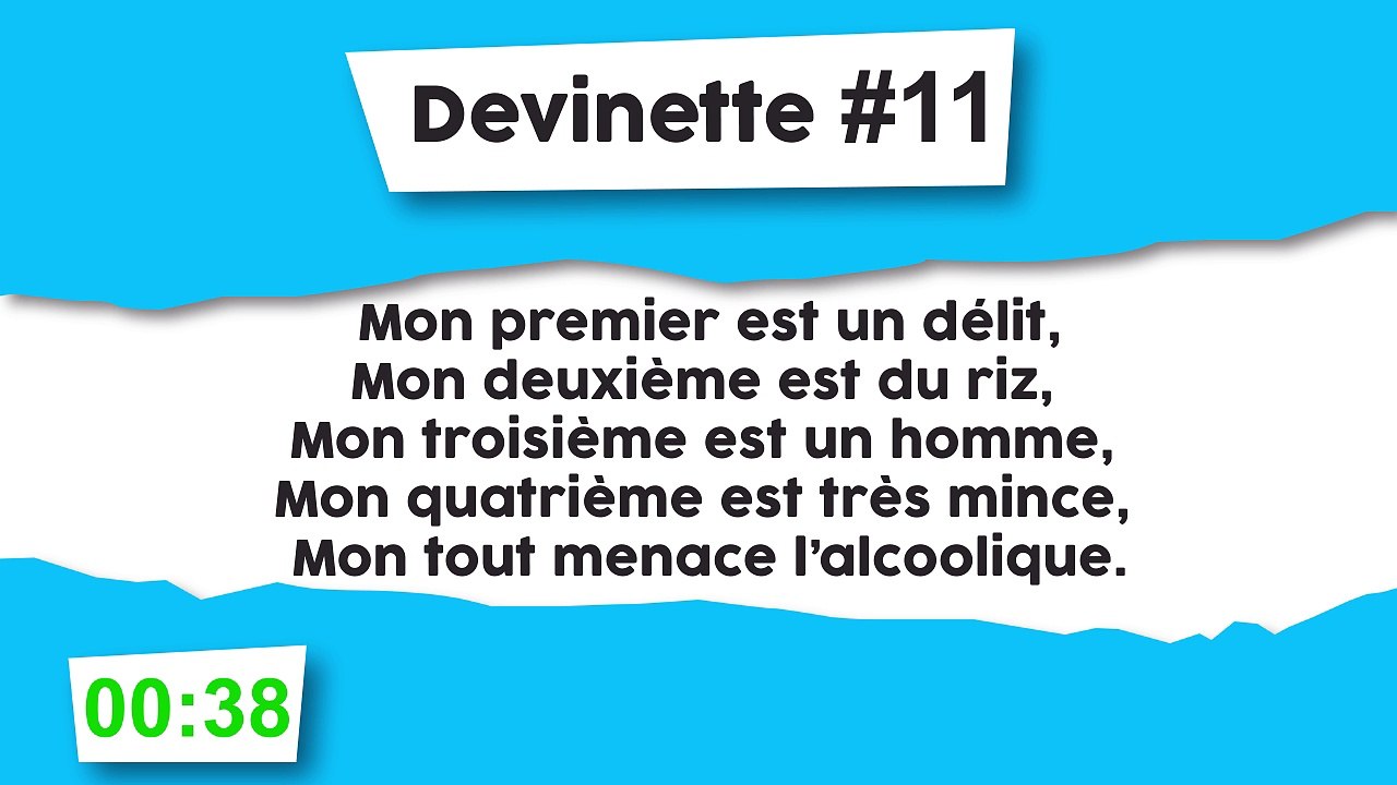 Devinette #11 : Charade alcoolique