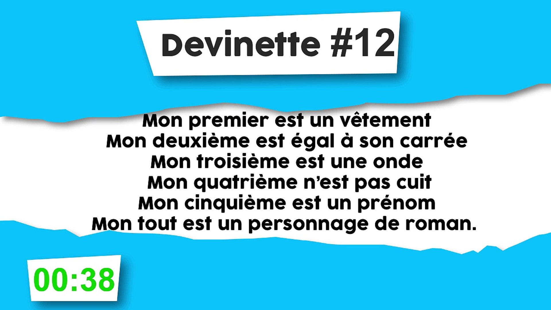 Devinette 12 Charade Video Dailymotion