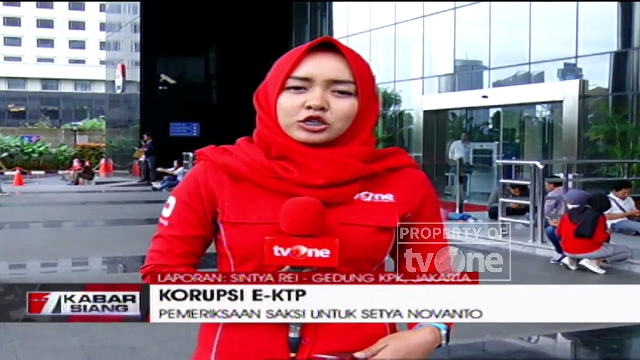 Laporan tvOne Dari Gedung KPK Perihal Pemeriksaan Saksi Kasus Korupsi E-KTP