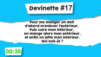 Devinette #17 : Drôle d'aliment