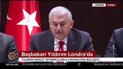 Başbakan Yıldırım, Londra'da