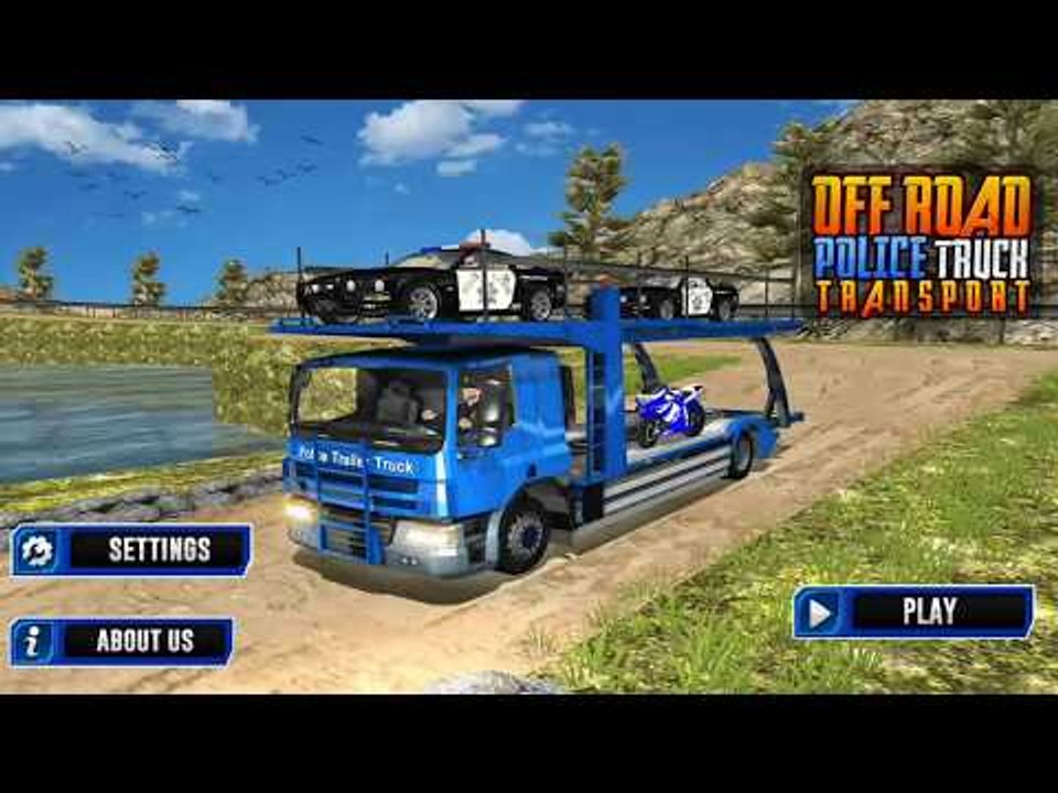 Car Games 2017 | OffRoad Police Transport Truck | Fun Kids Games