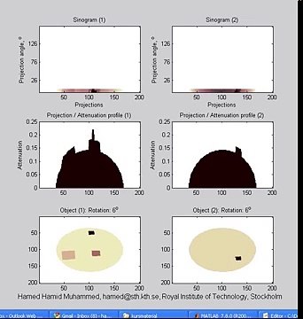 AIMMS LIBRARY VIDO NO13 CT Animation - Computed Tomography How sinograms are generated in a CT camera (circular objects)