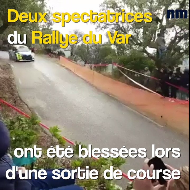 Deux spectatrices du Rallye du Var blessées lors d'une sortie de course