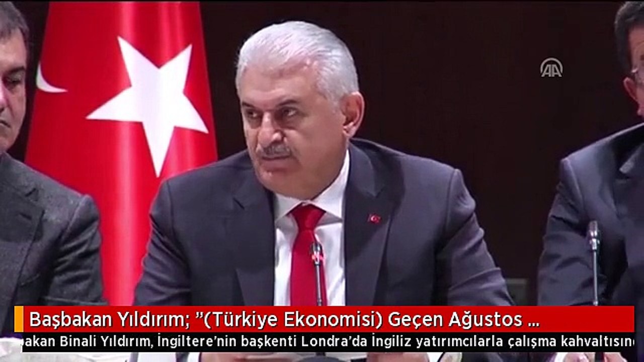 Başbakan Yıldırım: "(Türkiye Ekonomisi) Geçen Ağustos Ayından, Bu Ağustos Ayına Kadar 1.4 Milyon...