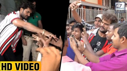 मुक़द्दर' को प्रमोट करने मुंबई के थिएटरो में पहुंचे खेसारी लाल | Kajal Raghwani