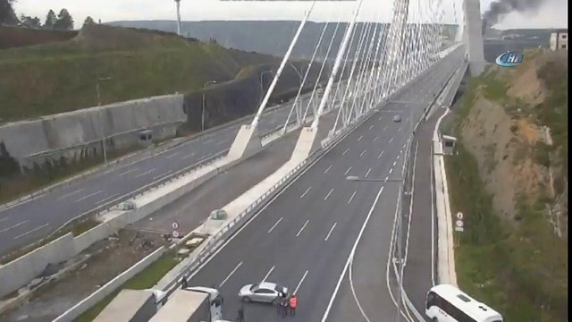 Yavuz Sultan Selim Köprüsü'nde Yangın