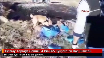Aksaray Toprağa Gömülü 4 Bin 665 Uyuşturucu Hap Bulundu