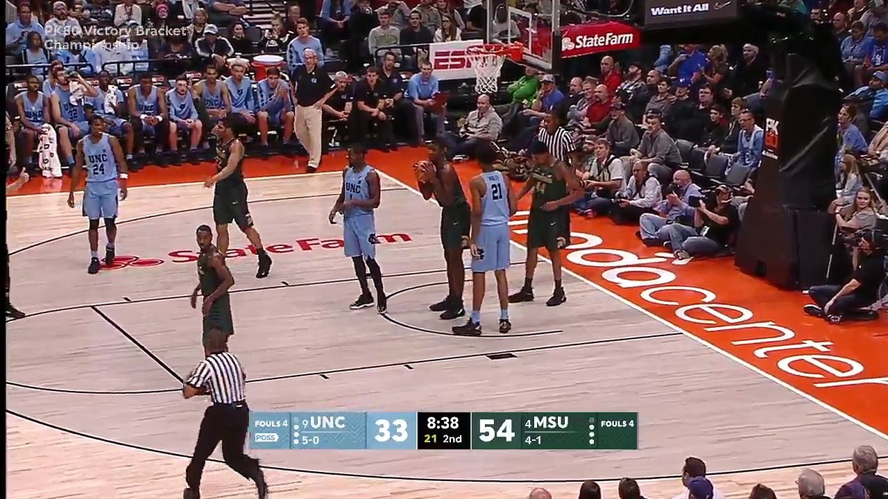 NCAA Basketball. North Carolina Tar Heels - Michigan State Spartans 26.11.17 (Part 2)