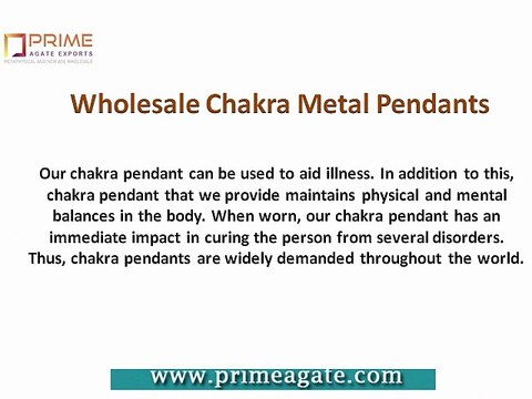 Wholesale Chakra Metal Pendants || Chakra Jewellery Suppliers