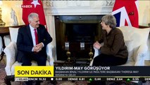 Başbakan Binali Yıldırım ile İngiltere Başbakanı Theresa May bir araya geldi