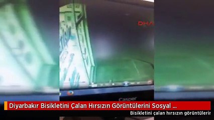 Diyarbakır Bisikletini Çalan Hırsızın Görüntülerini Sosyal Medyada Teşhir Ediyor