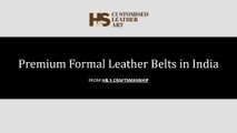 Premium Leather Formal Belts in India - HnS Craftsmanship