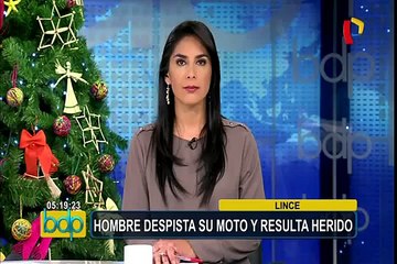 San Miguel: motociclista resulta herido tras impactar con vehículo