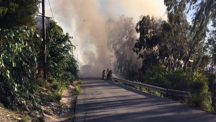 Un feu se déclare sur les hauteurs de Menton