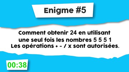 Énigme #5 : Opérations mathématiques
