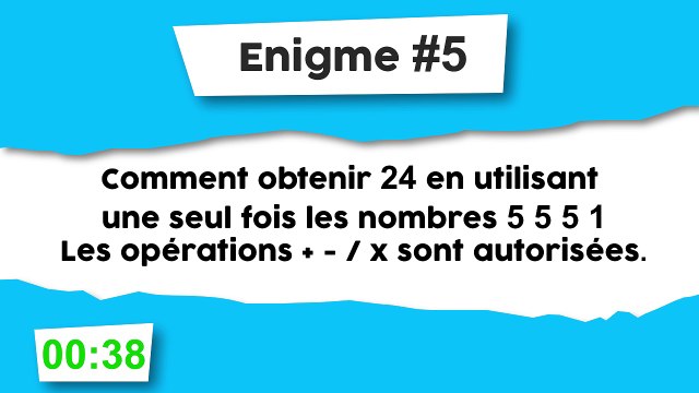Énigme #5 : Opérations mathématiques