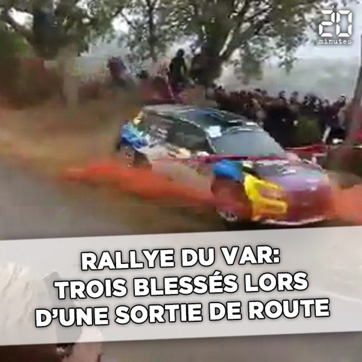 Rallye du Var: Une voiture fait une sortie de route et fauche des spectateurs