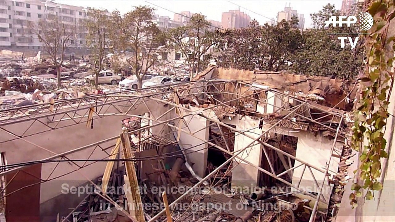Septic tank at centre of huge China blast