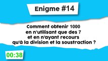 Énigme #14 : Calculs mathématiques