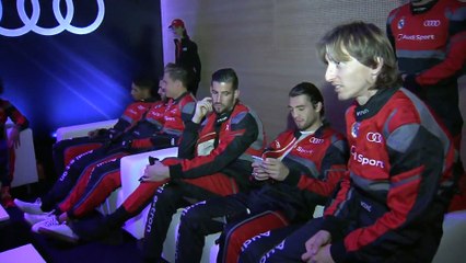 Real Madrid Players - Virtual test drive in the Audi e-tron FE04