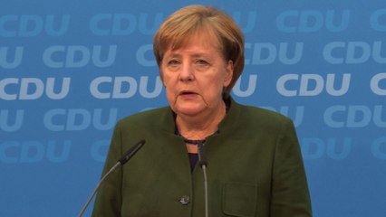 Merkel veut négocier avec les sociaux-démocrates
