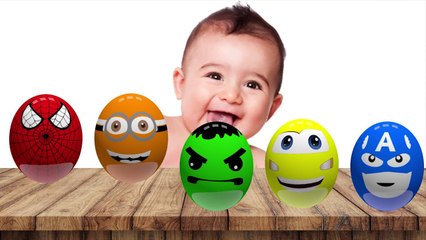 Learn Colors with Hammer vs Surprise eggs for Children - Learn Colors with Finger Family Song - Kids Educational Video