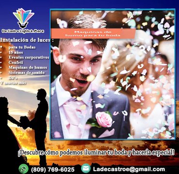 Tenemos todo lo que necesitas para que tu boda o evento sea el mejor