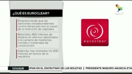 Pte. de Vzla denuncia retención de bonos venezolanos por Euroclear