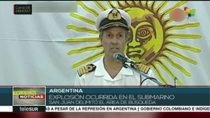 Armada argentina informa cómo delimitó área de búsqueda de submarino