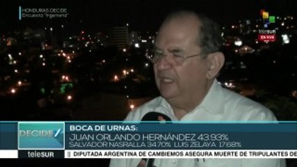 García: Quien gane elección debe llamar a unidad hondureña y una ANC