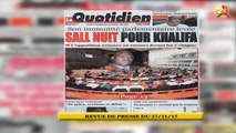 REVUE DE PRESSE DU 27 NOVEMBRE 2017
