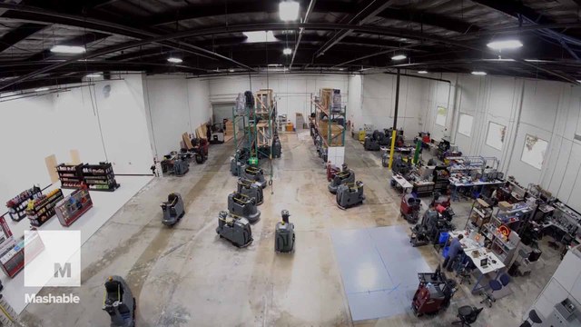 These self-driving vehicles are scrubbing supermarket floors while we sleep