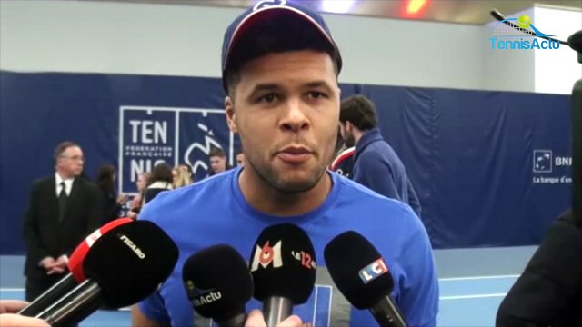 Coupe Davis 2017 - Jo-Wilfried Tsonga : Heureux de ramener cette Coupe Davis aux salariés de la FF de Tennis