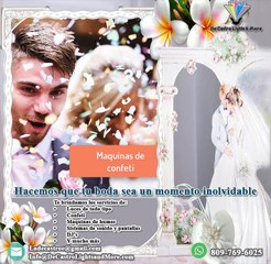 Haz que tu boda brille como lo imaginaste con nuestro servicio de luces y efectos especiales.