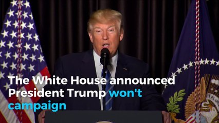 President Trump won't campaign for Roy Moore in Alabama senate race