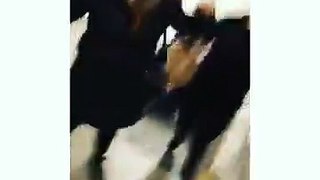 NY Subway: Watch who you bump into, they might just whoop your ass!