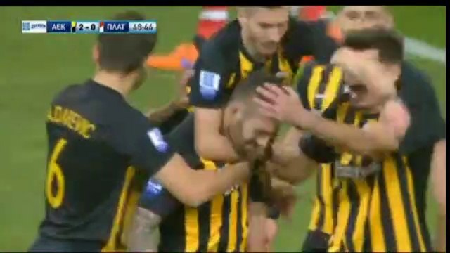 2-0 Marko Livaja AMAZING Second Goal - AEK Athens FC 2-0 Platanias FC - 27.11.2017