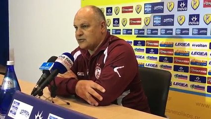 12η Παναιτωλικός-ΑΕΛ 3-1 2017-18 Συνέντευξη τύπου-Ηλίας Φυντάνης