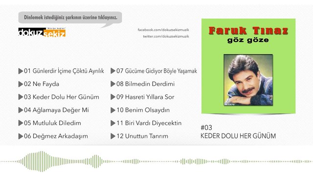 Faruk Tınaz - Keder Dolu Her Günüm (Official Audio)