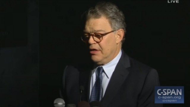 Senator Al Franken speaks publicly about sexual assault allegations prior to his return to the Senate