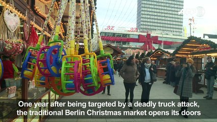 Berlin Christmas market opens post-attack with tight security