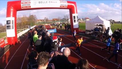 Arrivée partie 1 course enfants Corrida de Thiais le 27 Novembre 2017